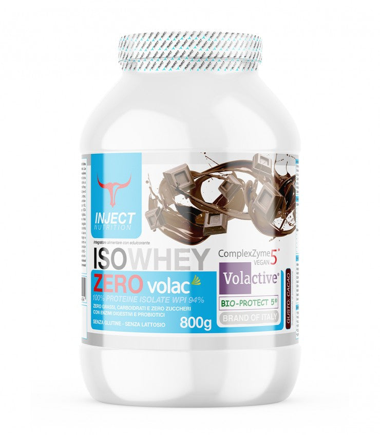 Inject Iso Whey Zero Volac 800g.