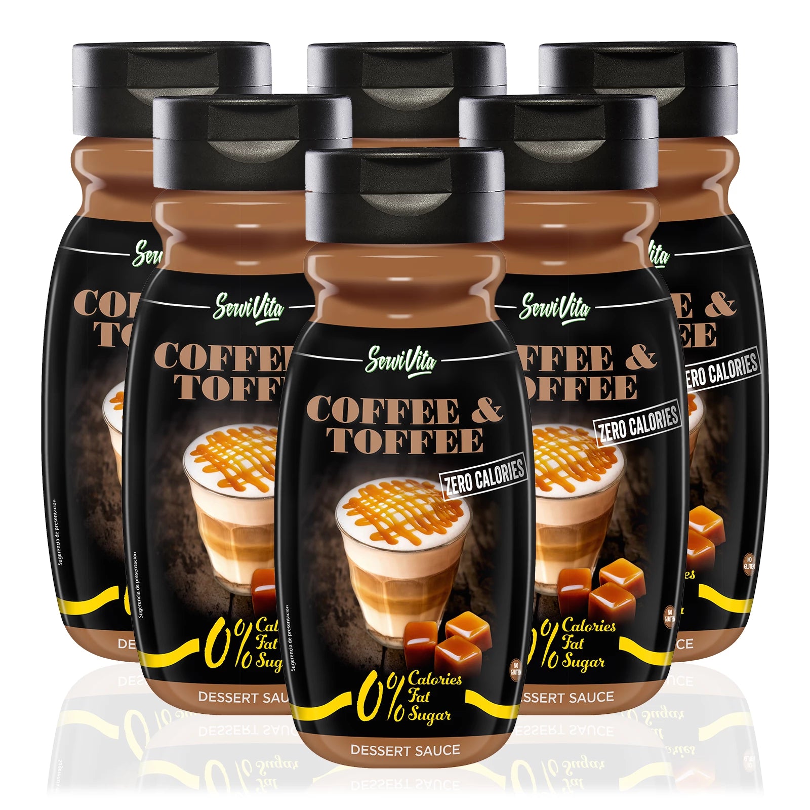 Salsa ServiVita Dolce Zero Coffee Toffee 320 ml - Future Fitness Food