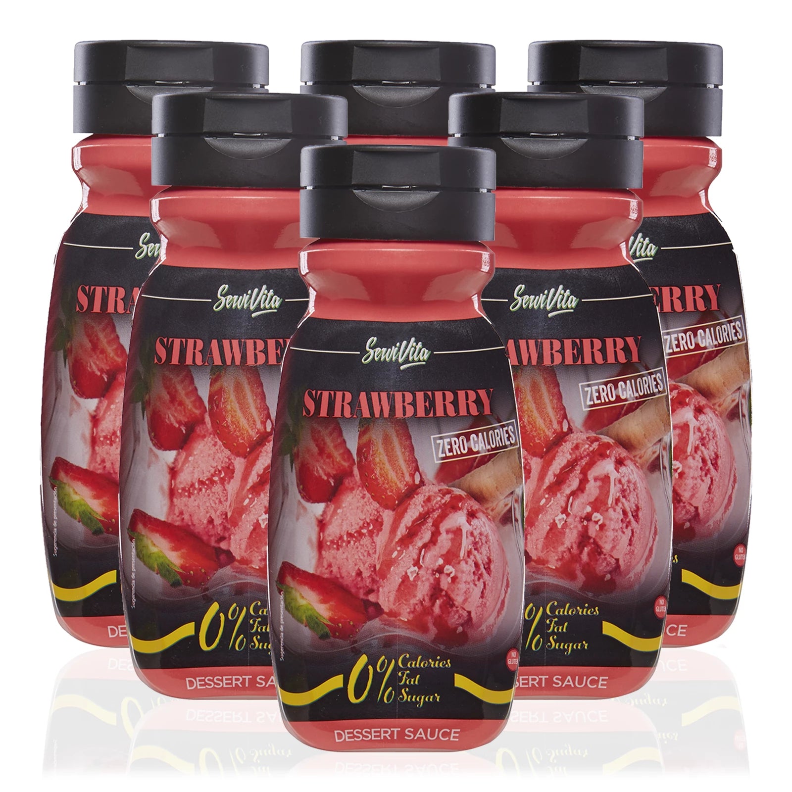 Salsa ServiVita Dolce Zero Strawberry 320 ml - Future Fitness Food