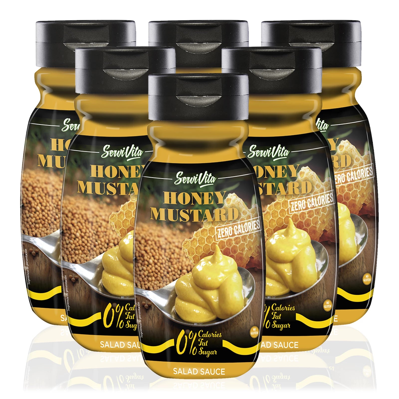 Salsa ServiVita Zero Honey Mustard 320 ml - Future Fitness Food