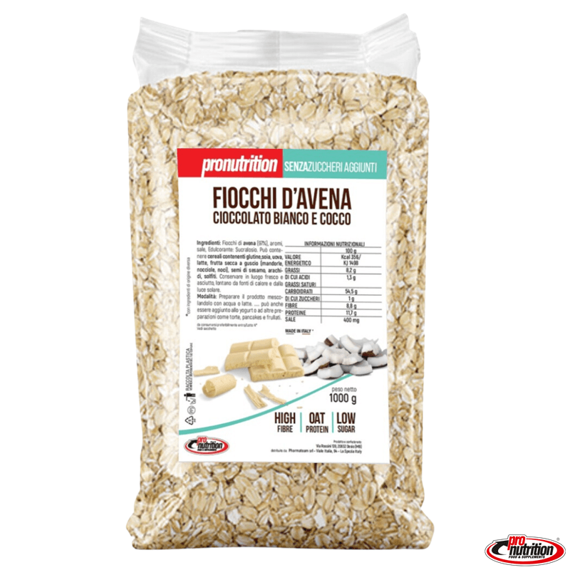 FIOCCHI D'AVENA CIOCCOLATO BIANCO E COCCO 1Kg - Future Fitness Food