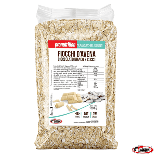 FIOCCHI D'AVENA CIOCCOLATO BIANCO E COCCO 1Kg - Future Fitness Food