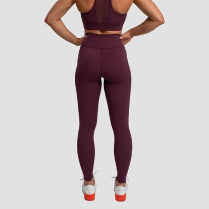 Leggings da donna Mesh Panel Eggplant - GymBeam - Future Fitness Food