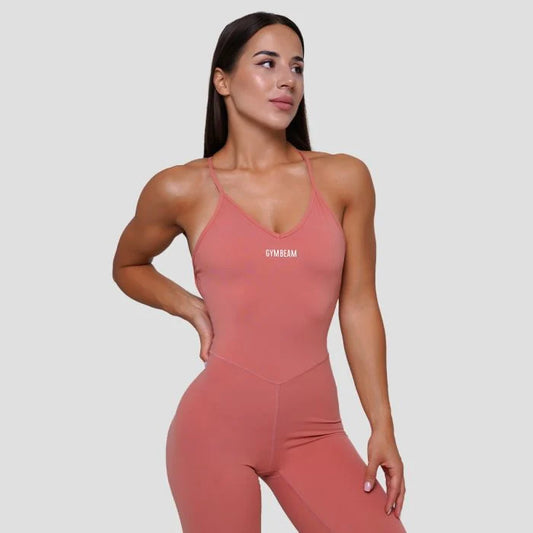 Tuta Intera da Donna per Workout FIT Salmon - GymBeam - Future Fitness Food