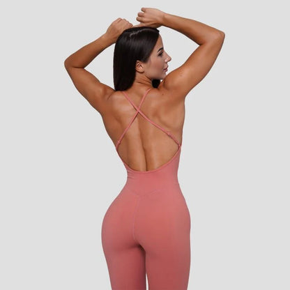 Tuta Intera da Donna per Workout FIT Salmon - GymBeam - Future Fitness Food