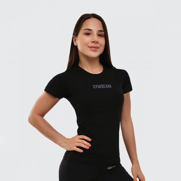 T-Shirt FIT da Donna Black - GymBeam - Future Fitness Food